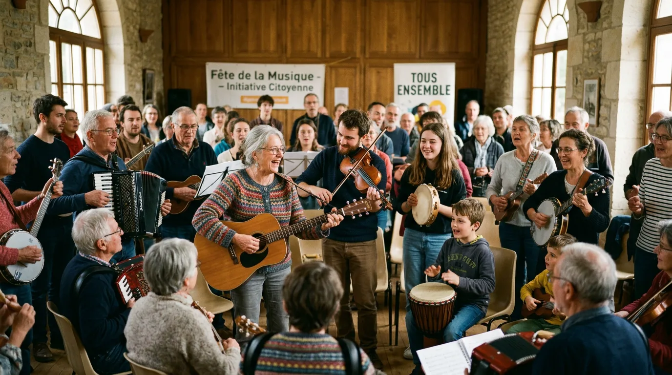 Action participative et rencontre citoyenne autour des instruments de musique