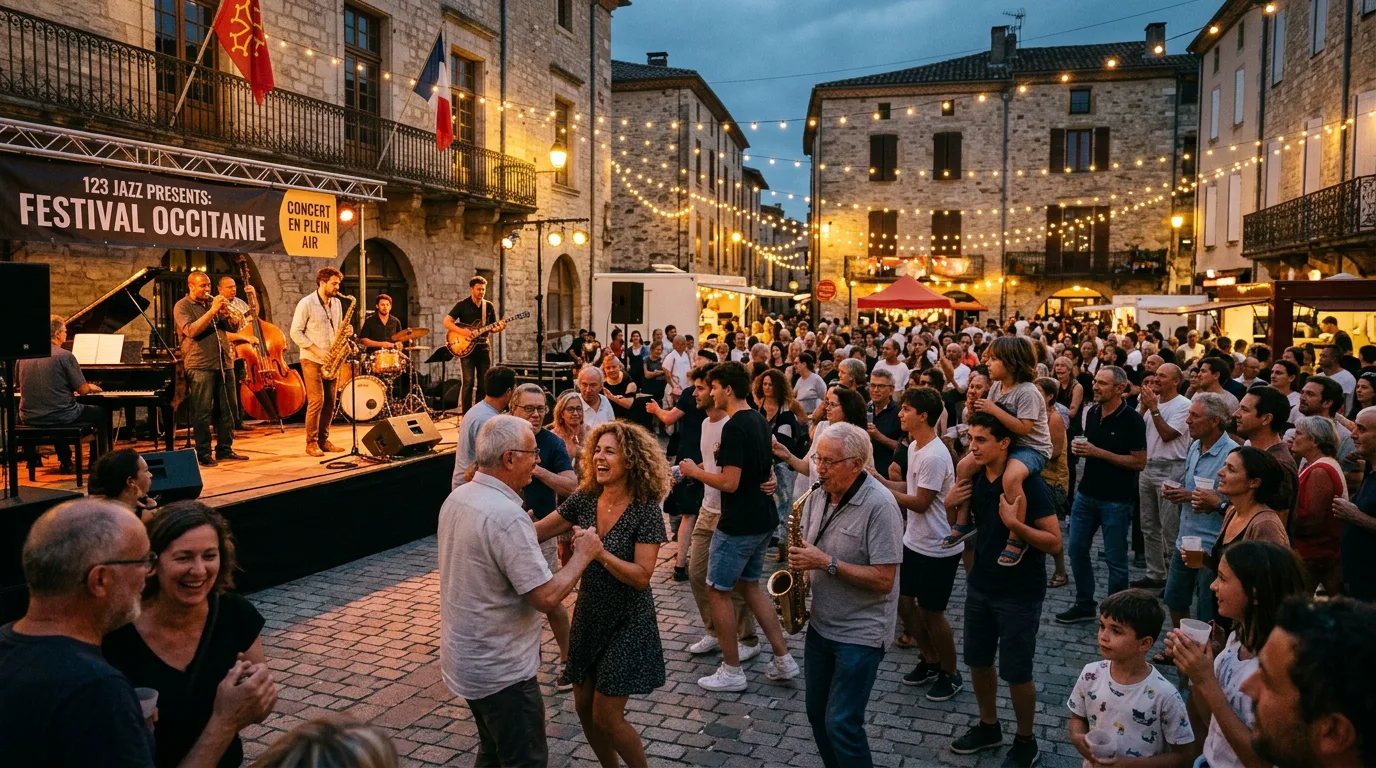 Rassemblement culturel populaire et concert de jazz en plein air dans l'Hérault